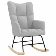 vidaXL Gungstol molngrå tyg