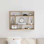 vidaXL Vägghylla artisan ek 75x16x55 cm konstruerat trä