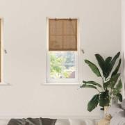 vidaXL Fönsterpersienner & Gardiner med gardiner Ljusbrun Bambu