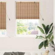 vidaXL Fönsterpersienner & Gardiner Ljusbrun 120 x 220 cm Bambu