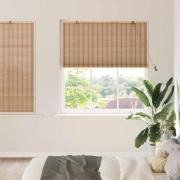 vidaXL Rullgardin Övrigt Ljusbrun 140 x 160 cm Bambu