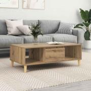 vidaXL Kaffeebord artisan ek 103.5 x 60 x 35 cm Konstruerat trä