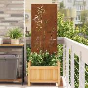 vidaXL Dekorativ Trädgårdspanel Rostig 50 x 140 cm