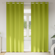 vidaXL Gardiner med gardiner 2 pcs Äppelgrön 225 x 140 cm Polyester