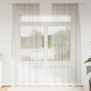 vidaXL Gardiner med gardiner 2 pcs Gräddvit 140 x 225 cm Polyester
