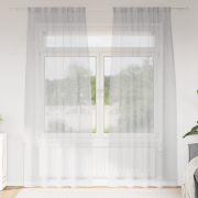 vidaXL Gardiner med gardiner 2 pcs Ljusgrå 140 x 225 cm Polyester