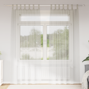 vidaXL Gardiner med gardiner 2 pcs Gräddvit 140 x 225 cm Polyester
