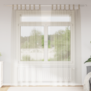 vidaXL Gardiner med gardiner 2 pcs Sand 140 x 260 cm Polyester