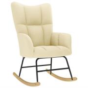 vidaXL Gungstol gräddvit tyg