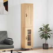 vidaXL Högskåp sonoma-ek34,5x34x180 cm konstruerat trä