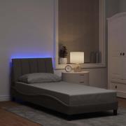 vidaXL Bed Frame without Mattress "Hanko" Taupe 80x200cm Fabric