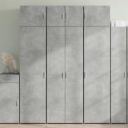 vidaXL Förvaringsskåp betonggrå 70x42,5x225 cm konstruerat trä