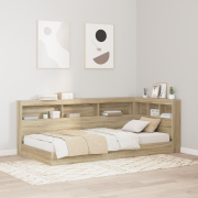 vidaXL Förvaringshuvudgavel med hylla Sonoma ek 75 cm Konstruerat trä