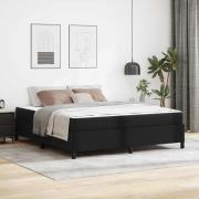 vidaXL Sängram med madrass Svart 180 x 200 cm tyg