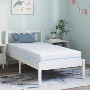 vidaXL Madrasser Vit 80 x 160 cm 100% polyester jacquard tyg