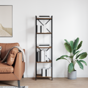 vidaXL Bokhylla Rökfärgad ek 40 x 30 x 153 cm Konstruerat trä