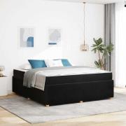 vidaXL Sängram med madrass Övrigt Svart 180 x 200 cm Sammet