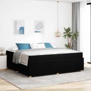 vidaXL Sängram Övrigt Svart 200 x 200 cm tyg