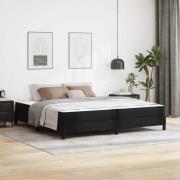 vidaXL Säng Övrigt Svart 200 x 200 cm Konstläder