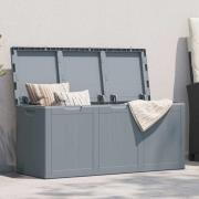 vidaXL Dynbox 270 liter grå PP-träliknande