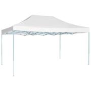 vidaXL Hopfällbart partytält 280x410x315 cm stål vit