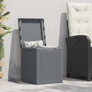 vidaXL Dynbox grå PP rotting 90 l