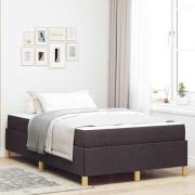 vidaXL Bäddfjäder Övrigt Mörkbrun och Vit 120 x 190 cm tyg