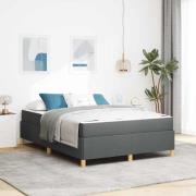 vidaXL Bäddfjäder Övrigt Svart och Brun och Vit 160 x 200 cm tyg