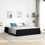vidaXL Sängram Övrigt Mörkgrön och Vit 180 x 200 cm Sammet