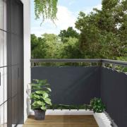 vidaXL Insynsskydd för balkong antracit 500x120 cm PVC