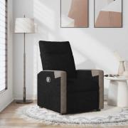 vidaXL Reclinerfåtölj svart tyg