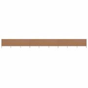 vidaXL Vindskydd 9 paneler tyg 1200x160 cm taupe