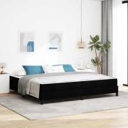 vidaXL Bäddfjäder Övrigt Svart 200 x 200 cm tyg