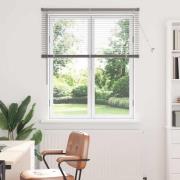 vidaXL Fönsterpersienn med gardiner Manuell Silver Aluminium