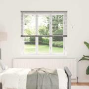 vidaXL Fönsterpersienn med gardiner Övrigt Silver 80 x 130 cm Aluminiu...