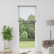 vidaXL Fönsterpersienn med gardiner Övrigt Silver 80 x 130 cm Aluminiu...