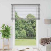 vidaXL Fönsterpersienn med gardiner Övrigt Silver 80 x 130 cm Aluminiu...
