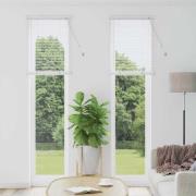vidaXL Fönsterpersienn med gardiner Manuell Vit Aluminium