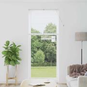 vidaXL Fönsterpersienn med gardiner Manuell Vit Aluminium