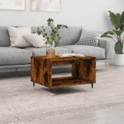 vidaXL Soffbord rökfärgad ek 60x50x40 cm konstruerat trä