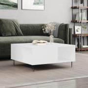 vidaXL Soffbord vit 80x80x36,5 cm konstruerat trä