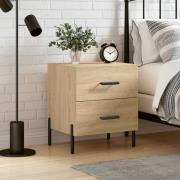 vidaXL Sängbord sonoma-ek 40x35x47,5 cm konstruerat trä