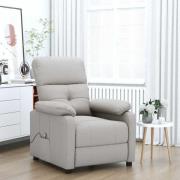 vidaXL Massagefåtölj taupe tyg