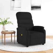 vidaXL Massagefåtölj svart tyg