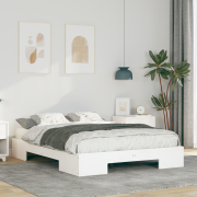 vidaXL Sängram med lagring Vit 120 x 190 cm Massiv furu