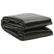 vidaXL Poolskydd svart 732x366 cm PE
