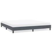 vidaXL Sängram utan madrass mörkgrå 200x220 cm sammet