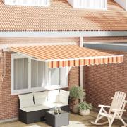 vidaXL Utfällbar markis 300 x 250 cm gult och orange