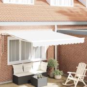 vidaXL Utfällbar markis 300 x 250 cm Vit