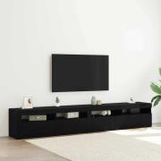 vidaXL TV-skåp 2 pcs Svart ek 240 x 35 x 40 cm Konstruerat trä